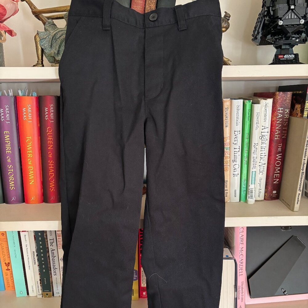French Toast Boys Pull-on Relaxed Fit School Uniform Pant EUC Black - Size 6 Boy